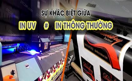 Sự khác biệt giữa công nghệ in dùng mực UV và in thông thường