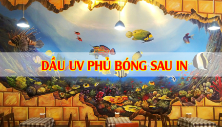 Mực (Dầu) UV phủ bóng sau in